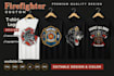 do custom firefighter t shirt design