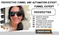 setup perspective crm build perspective funnel landing page email automation