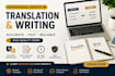 write and translate content accurately and professionally
