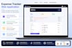 build a responsive expense tracker web app using HTML CSS javascript