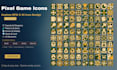 create custom pixel art game icons, rpg UI assets and inventory items