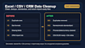 clean, dedupe and format your excel, CSV or CRM data