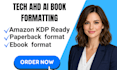 fix kdp errors children book formatting interior book design and ghostwriting