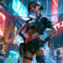 cyberpunk female character desing
