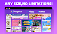 beautiful online banner ad designs in various sizes