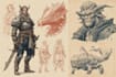 draw your tabletop rpg party in a fantasy style