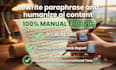 manually rewrite, edit, and humanize ai content
