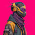 design a futuristic cyberpunk character
