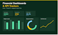 design financial dashboard and KPI tracker in excel
