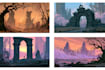 paint an environmental concept art