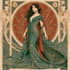 do illustrations in art nouveau style