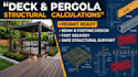 provide deck and pergola structural calculations