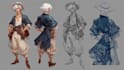 draw your character in semi realism style