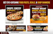 design premium restaurant social media posts and pizza posters