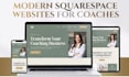 design modern squarespace website redesign coaching website mobile course setup
