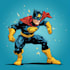 do a superhero comic illustration