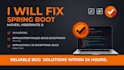 fix java springboot maven errors