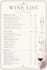 design an elegant wine list menu