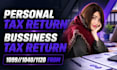 prepare your personal tax returns