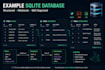create a custom sqlite database with structured data for your app or website
