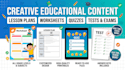craft premium lesson plans, worksheets, and tests to save you time