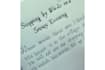 do immaculate manual handwriting for any text notes or letters