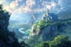 draw a natural landscape and background illustration
