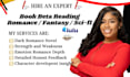 be your manuscript beta reader, alpha beta reader, cozy, fantasy beta reader