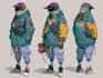 do cyberpunk character art