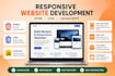 build a responsive HTML CSS javascript website