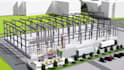 create 3d warehouse model and animation industrial facility visualization