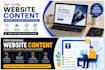 write website content, landing pages and about us pages