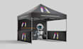 design canopy, table cover, father flag and tent