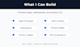 build a react or nextjs web application