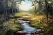 create landscape oil painting art