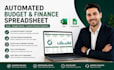 automate budget excel spreadsheet custom finance spreadsheet budget tracker