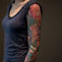draw a attractive tattoo sleeve art