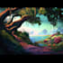 create cinematic hand drawn, 2d anime style animation, with soft backgrounds
