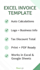 make  excel invoice template with auto calculation