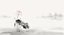 chinese ink painting and watercolor art
