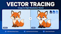 do vector tracing and convert your image to high resolution vector