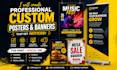 create professional custom posters and banners