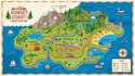 create a vector cartoon or flat style map