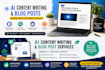 write engaging blog post and articles