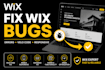 fix wix website bugs errors velo code and responsive issues