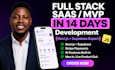 build ai saas mvp, full stack web app with next js, superbase, react and node