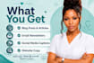 ghostwrite health, wellness and postpartum content as a registered nurse