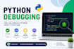 fix python bugs, errors, debug and optimize your python code