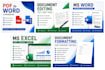 provide excel, word and PDF services