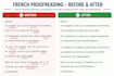 proofread and correct your french text